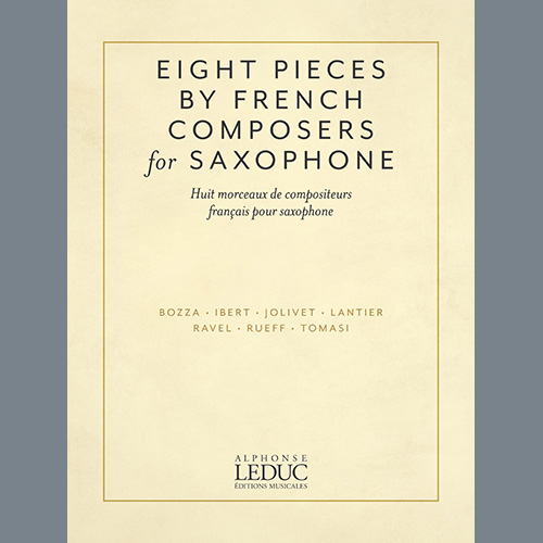 Easily Download Jacques Ibert Printable PDF piano music notes, guitar tabs for Alto Sax and Piano. Transpose or transcribe this score in no time - Learn how to play song progression.