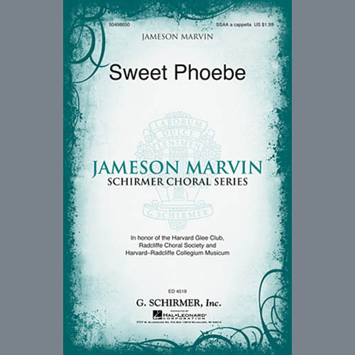 Easily Download Jameson Marvin Printable PDF piano music notes, guitar tabs for SSA Choir. Transpose or transcribe this score in no time - Learn how to play song progression.