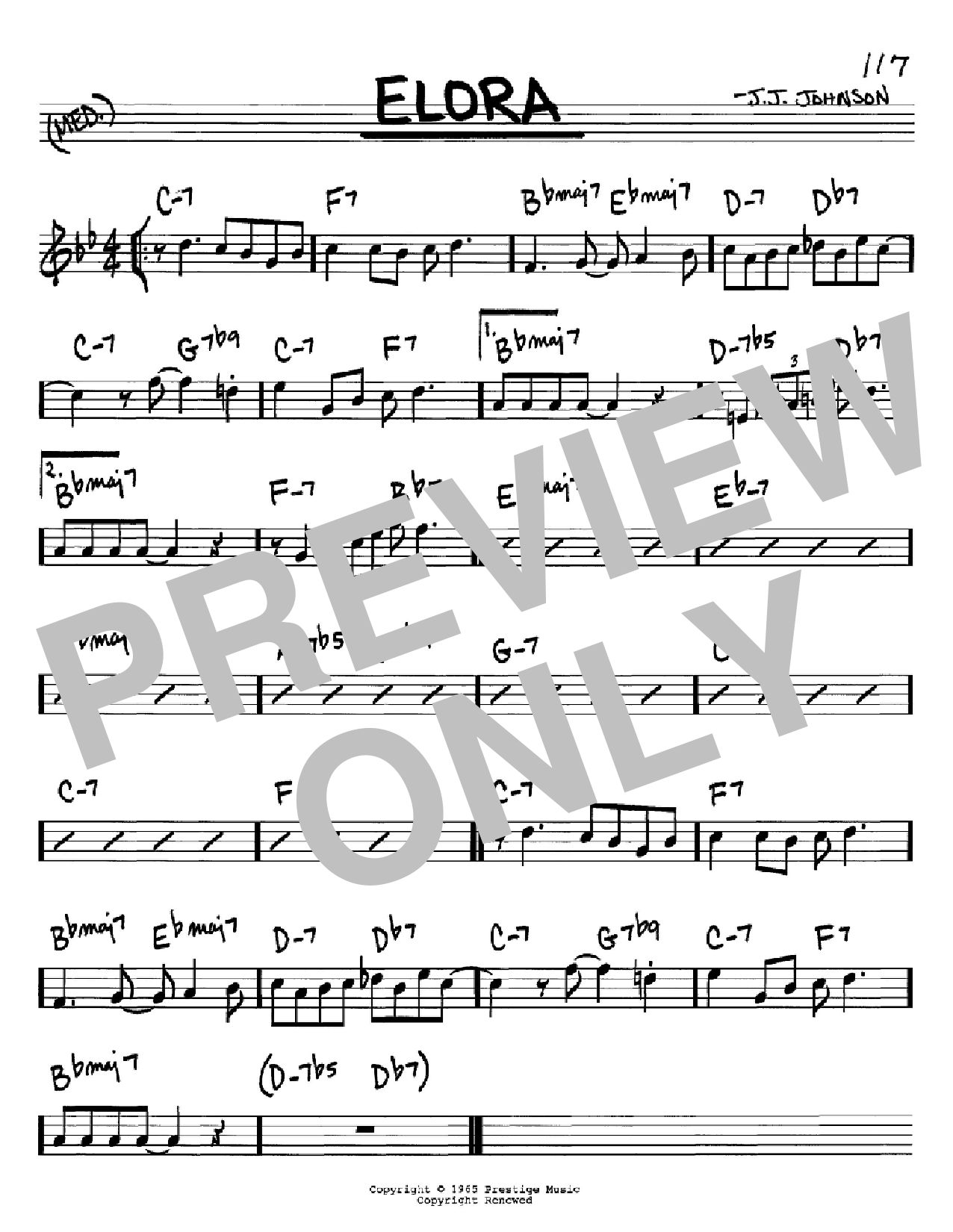 J.J. Johnson Elora Sheet Music
