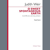 Judith Weir 'O Sweet Spontaneous Earth (Vocal Score)'