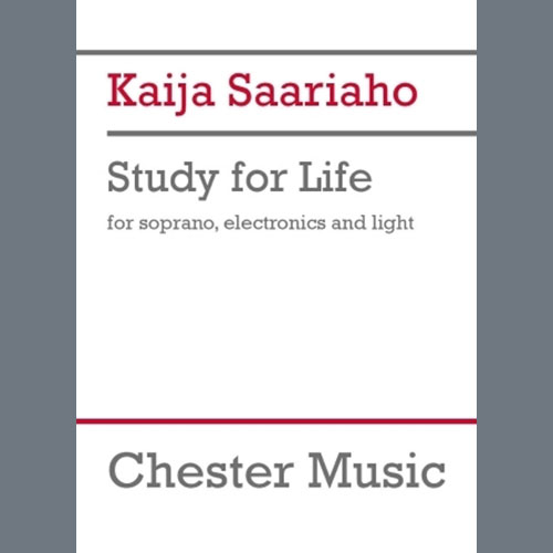 Easily Download Kaija Saariaho Printable PDF piano music notes, guitar tabs for Piano & Vocal. Transpose or transcribe this score in no time - Learn how to play song progression.