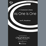 Lee R. Kesselman 'As One Is One'