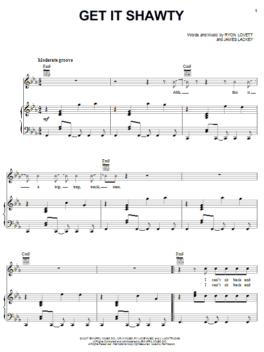 Lloyd Get It Shawty Sheet Music