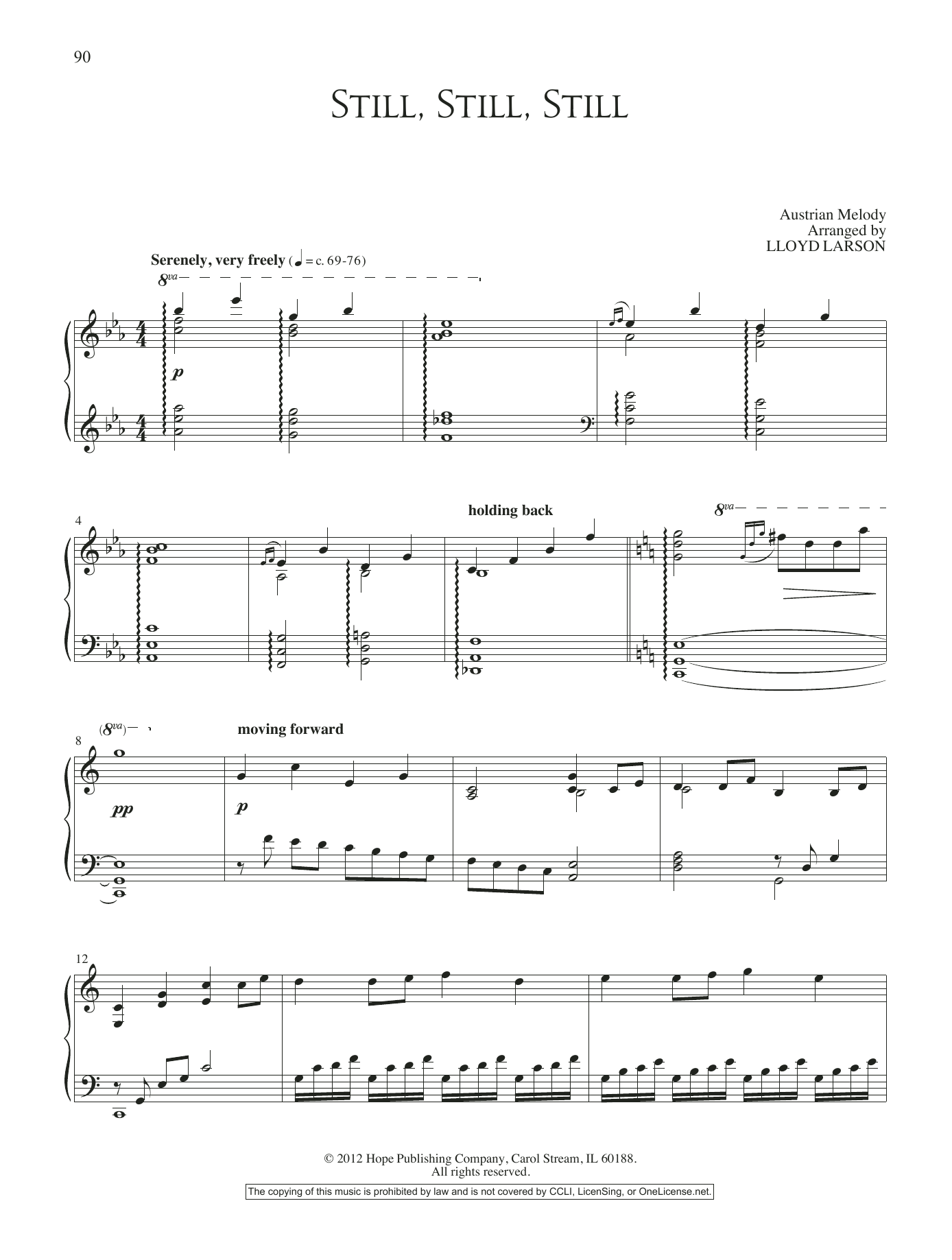 Lloyd Larson Still, Still, Still Sheet Music