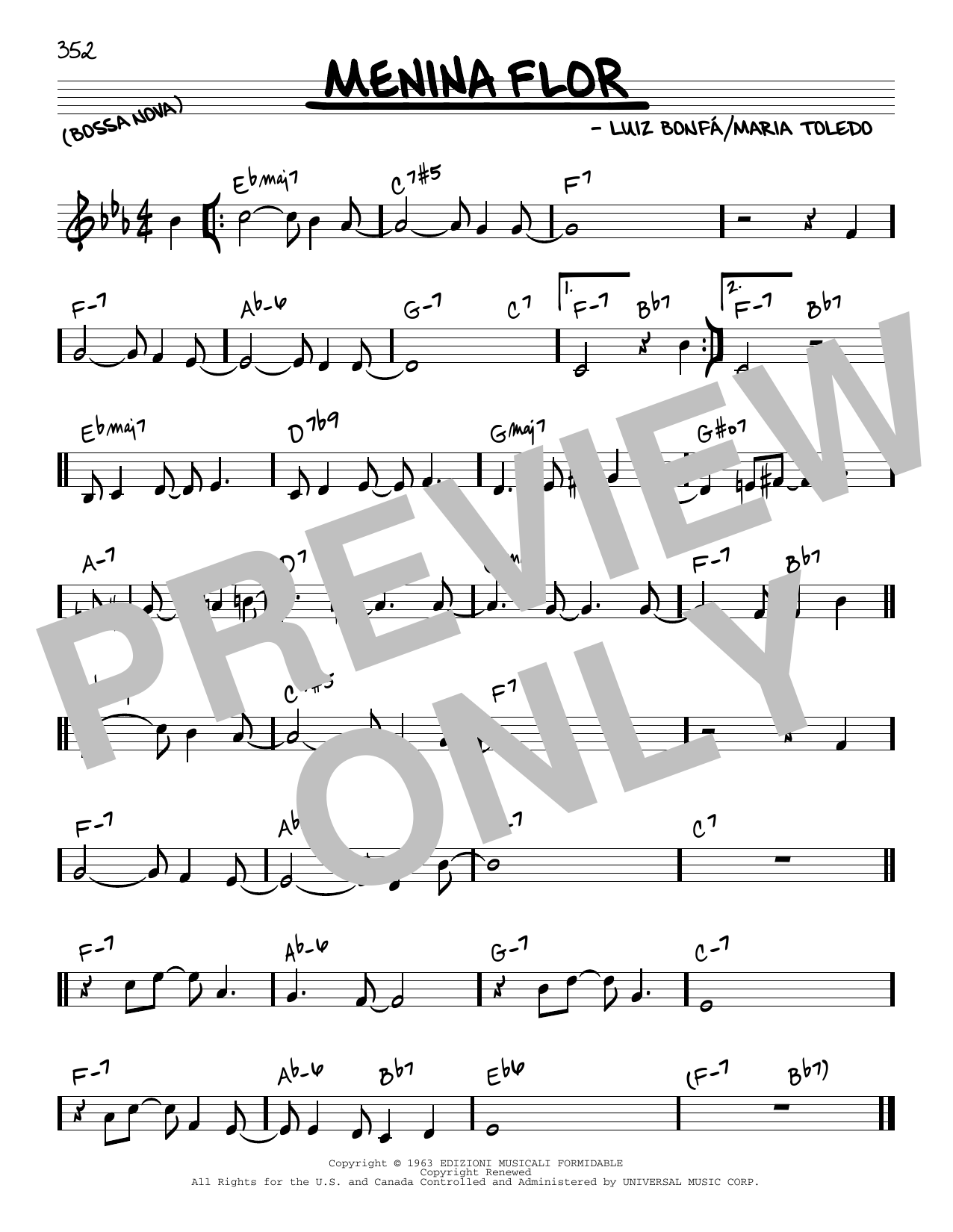 Luiz Bonfa Menina Flor Sheet Music