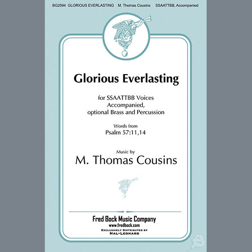 Easily Download M. Thomas Cousins Printable PDF piano music notes, guitar tabs for SSAATTBB Choir. Transpose or transcribe this score in no time - Learn how to play song progression.