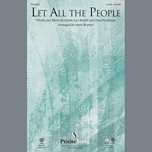 Easily Download Mark Brymer Printable PDF piano music notes, guitar tabs for SATB Choir. Transpose or transcribe this score in no time - Learn how to play song progression.