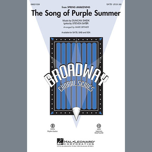 Easily Download Mark Brymer Printable PDF piano music notes, guitar tabs for SSA Choir. Transpose or transcribe this score in no time - Learn how to play song progression.