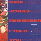 Nick Jonas 'Remember I Told You (featuring Anne-Marie)'