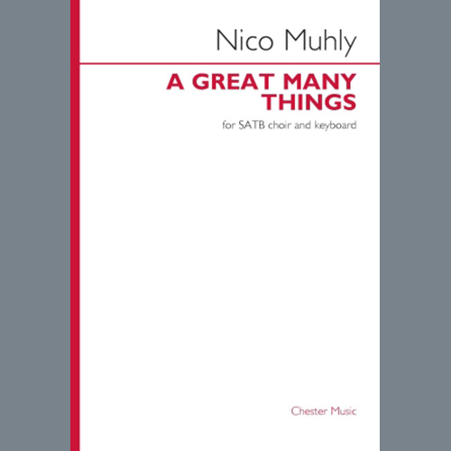 Easily Download Nico Muhly Printable PDF piano music notes, guitar tabs for SATB Choir. Transpose or transcribe this score in no time - Learn how to play song progression.