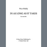 Nico Muhly 'In As Long As It Takes (Score and Parts)'