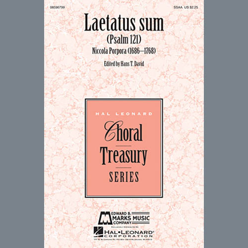 Easily Download Nicola Porpora Printable PDF piano music notes, guitar tabs for SSA Choir. Transpose or transcribe this score in no time - Learn how to play song progression.