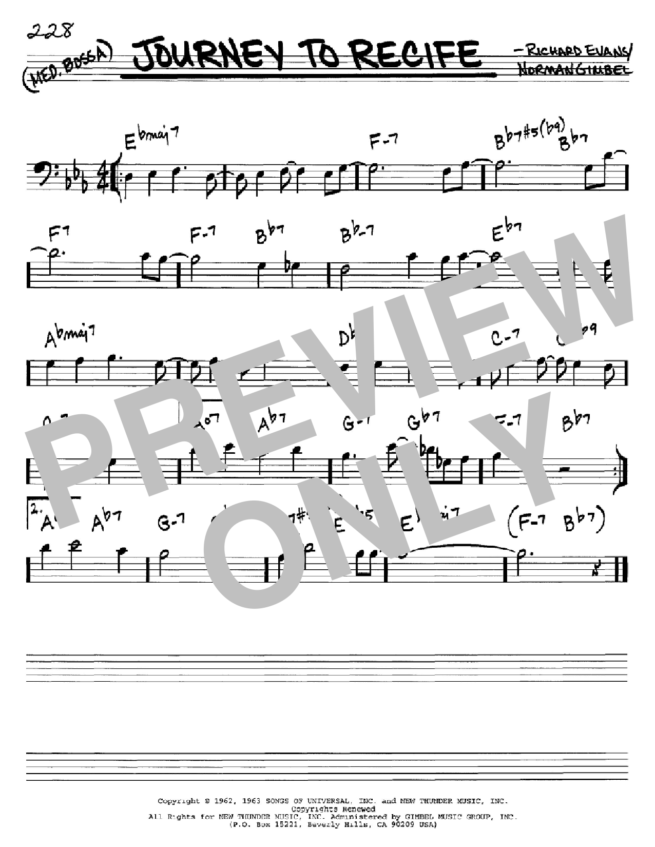 Norman Gimbel Journey To Recife Sheet Music