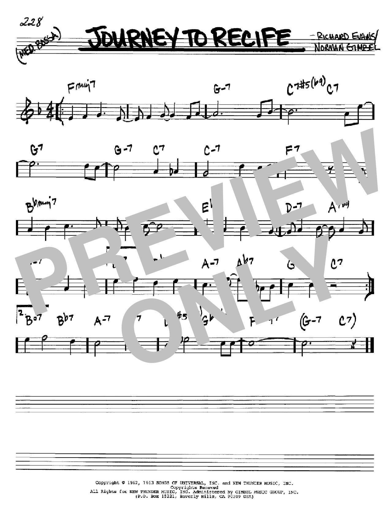 Norman Gimbel Journey To Recife Sheet Music