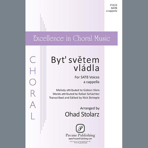 Easily Download Ohad Stolarz Printable PDF piano music notes, guitar tabs for SATB Choir. Transpose or transcribe this score in no time - Learn how to play song progression.