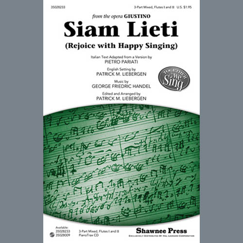 Easily Download Patrick M. Liebergen Printable PDF piano music notes, guitar tabs for 3-Part Mixed Choir. Transpose or transcribe this score in no time - Learn how to play song progression.