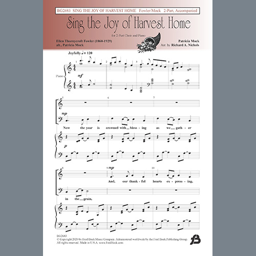 Easily Download Richard A. Nichols Printable PDF piano music notes, guitar tabs for 2-Part Choir. Transpose or transcribe this score in no time - Learn how to play song progression.