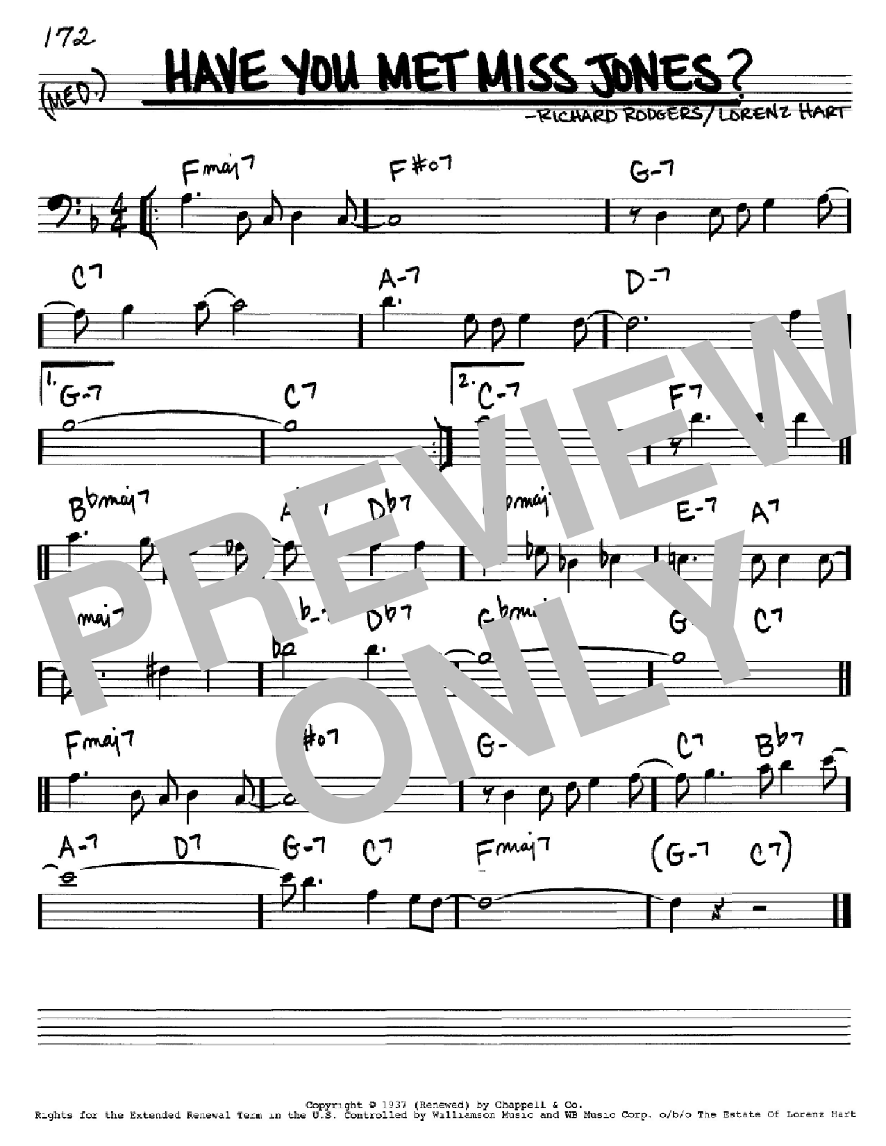 Rodgers & Hart Have You Met Miss Jones? Sheet Music