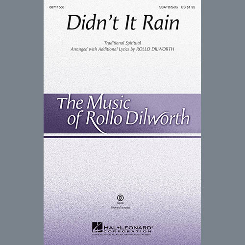 Easily Download Rollo Dilworth Printable PDF piano music notes, guitar tabs for SATB Choir. Transpose or transcribe this score in no time - Learn how to play song progression.