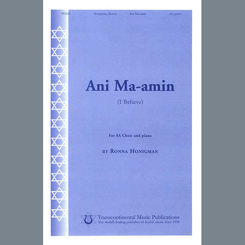 Easily Download Ronna Honigman Printable PDF piano music notes, guitar tabs for Choir. Transpose or transcribe this score in no time - Learn how to play song progression.