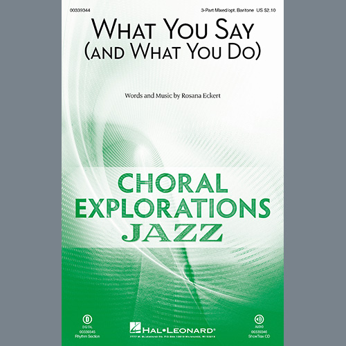 Easily Download Rosana Eckert Printable PDF piano music notes, guitar tabs for 3-Part Mixed Choir. Transpose or transcribe this score in no time - Learn how to play song progression.