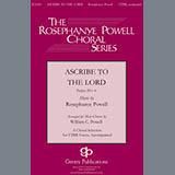 Rosephanye Powell 'Ascribe To The Lord (arr. William C. Powell)'