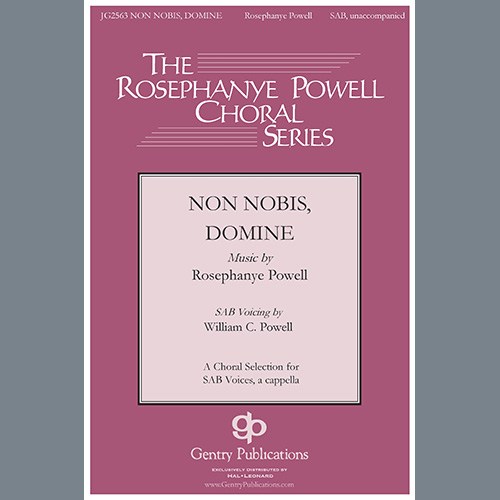 Easily Download Rosephanye Powell Printable PDF piano music notes, guitar tabs for SAB Choir. Transpose or transcribe this score in no time - Learn how to play song progression.