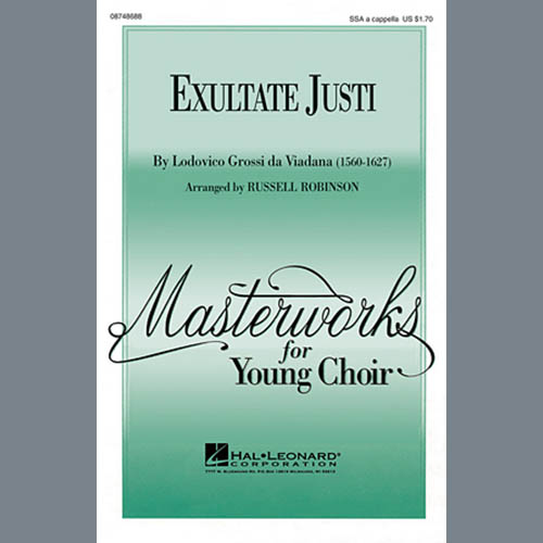 Easily Download Russell Robinson Printable PDF piano music notes, guitar tabs for SSA Choir. Transpose or transcribe this score in no time - Learn how to play song progression.