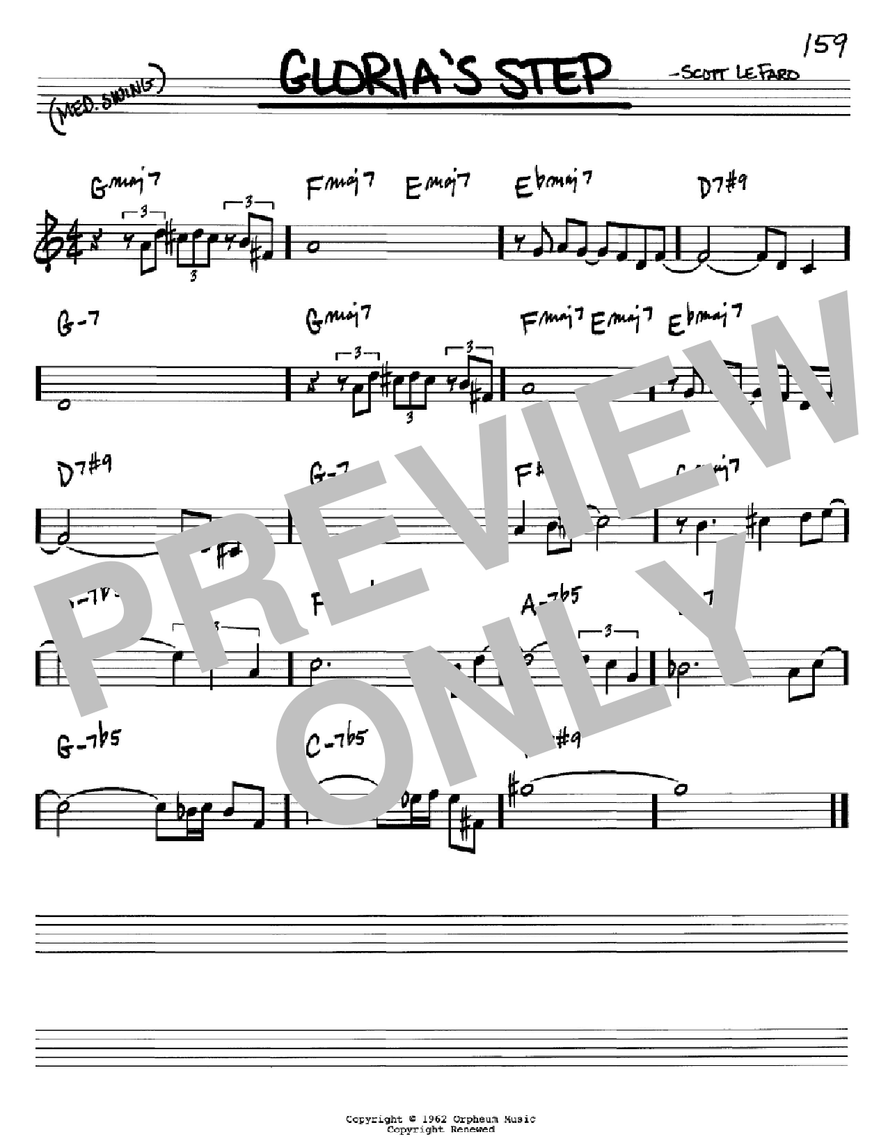 Scott LeFaro Gloria's Step Sheet Music