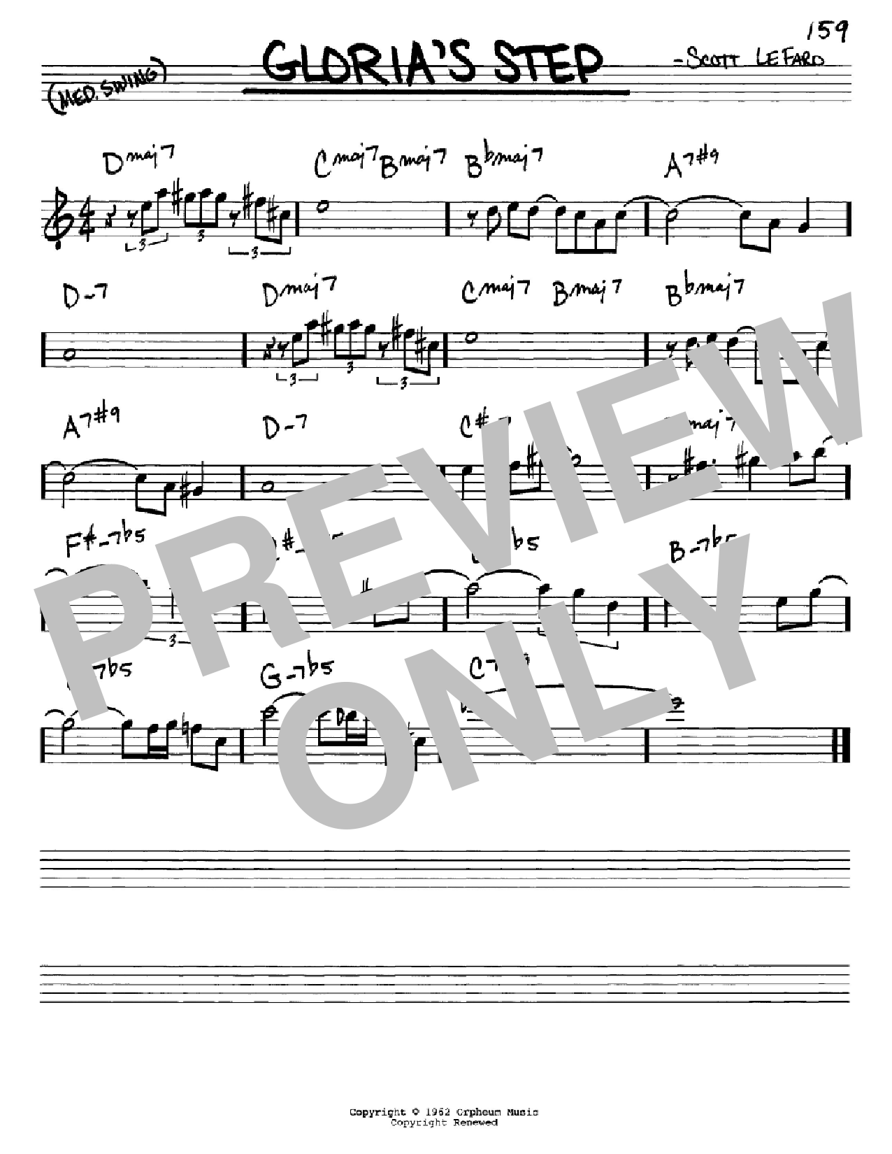Scott LeFaro Gloria's Step Sheet Music