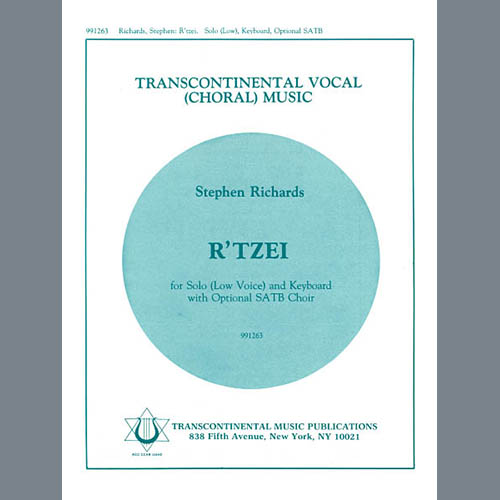 Easily Download Stephen Richards Printable PDF piano music notes, guitar tabs for SATB Choir. Transpose or transcribe this score in no time - Learn how to play song progression.