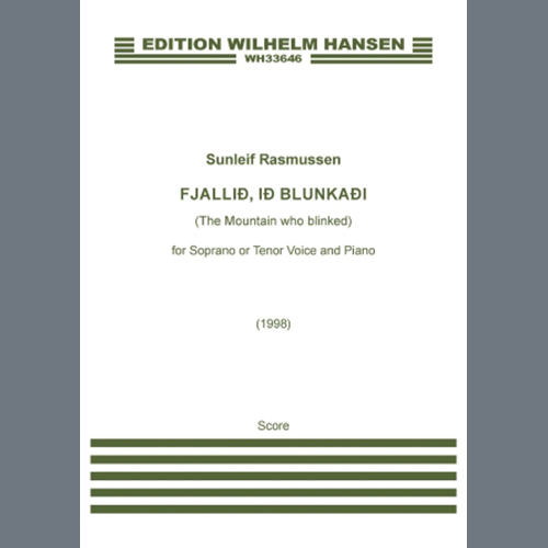 Easily Download Sunleif Rasmussen Printable PDF piano music notes, guitar tabs for Piano & Vocal. Transpose or transcribe this score in no time - Learn how to play song progression.