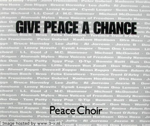 Easily Download The Peace Choir Printable PDF piano music notes, guitar tabs for Piano, Vocal & Guitar Chords (Right-Hand Melody). Transpose or transcribe this score in no time - Learn how to play song progression.