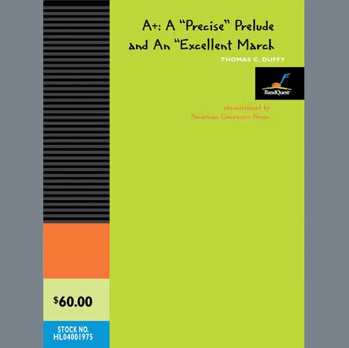 Easily Download Thomas Duffy Printable PDF piano music notes, guitar tabs for Concert Band. Transpose or transcribe this score in no time - Learn how to play song progression.