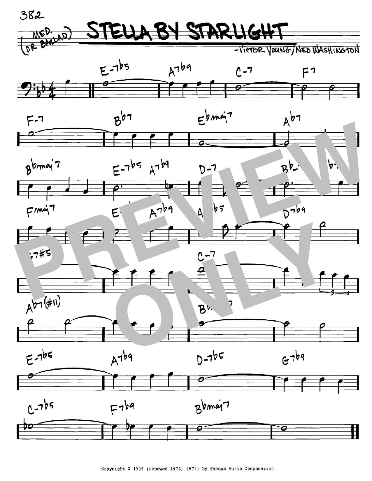 Victor Young Stella By Starlight Sheet Music
