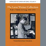 Yehudi Wyner 'The Lazar Weiner Collection - Book 1: Yiddish Art Songs, 1918-1970'
